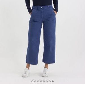 Everlane Wide Leg Crop—Mid Blue